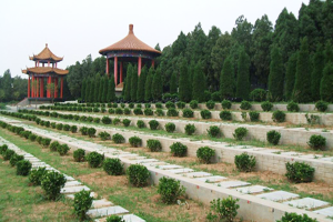 历城劳动人民安息园景观图